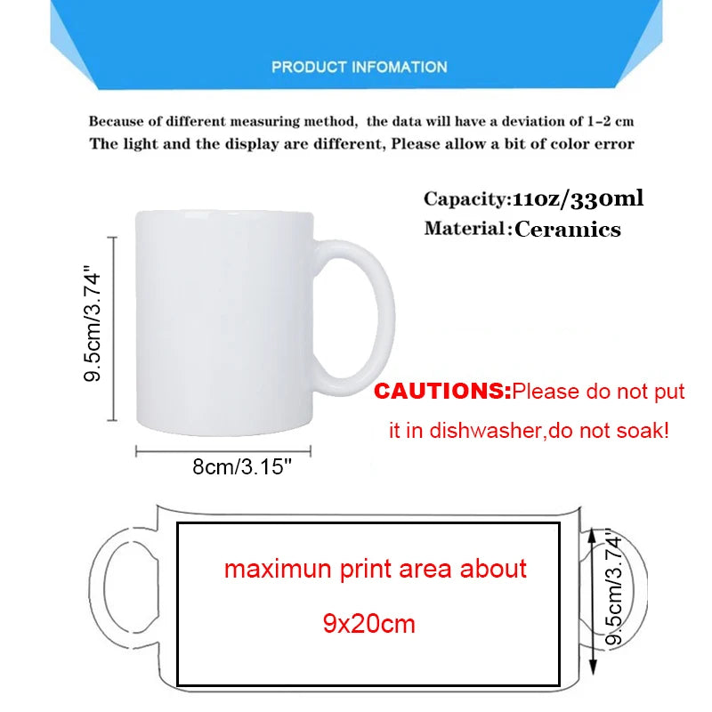Custom Ceramic Mug 350ml